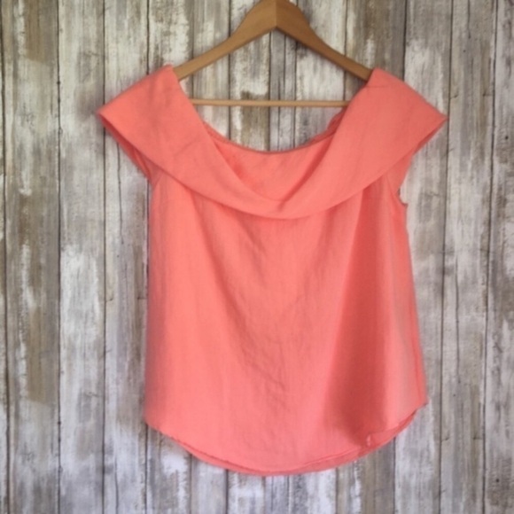 DO+BE Tops - Do+Be Coral Off The Shoulder Blouse